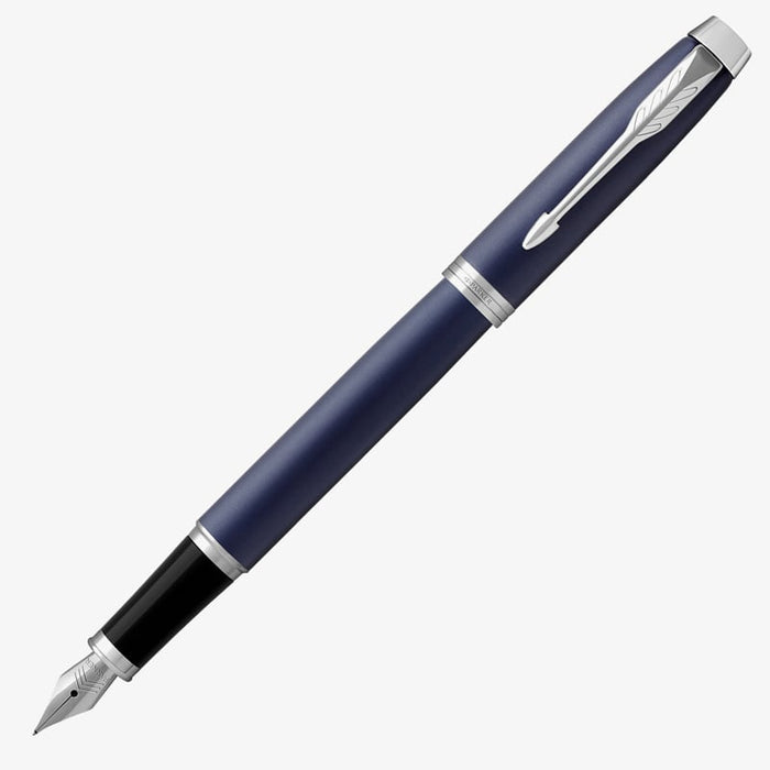Parker IM Fountain Pen Blue with Chrome Trim