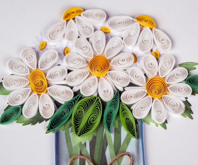 Quilling Card Daisies