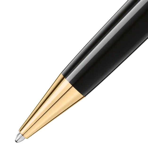Montblanc Meisterstück Midsize Black Gold-Coated Ballpoint Pen