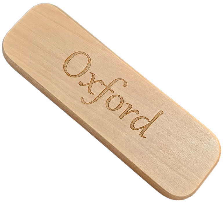 Oxford Wooden Pen Box with engraved Oxford Wooden Ballpoint Pen