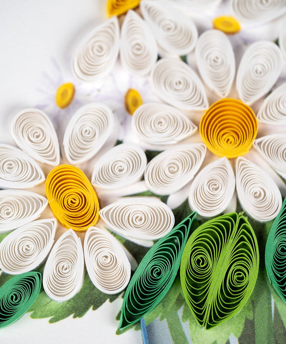 Quilling Card Daisies