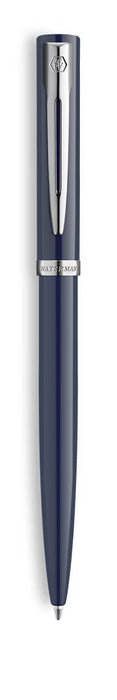 Waterman Impression Ballpoint Pen Blue with Chrome Trim