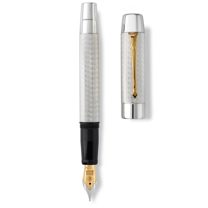 Conway Stewart King Charles III Coronation 2023 Sterling Silver Fountain Pen