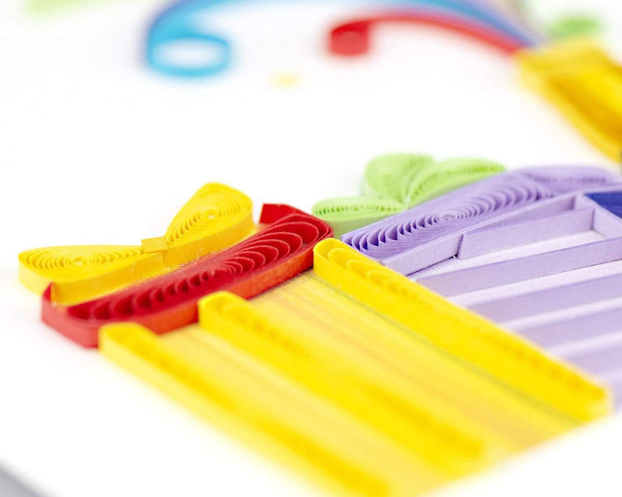Quilling Card Birthday Champagne