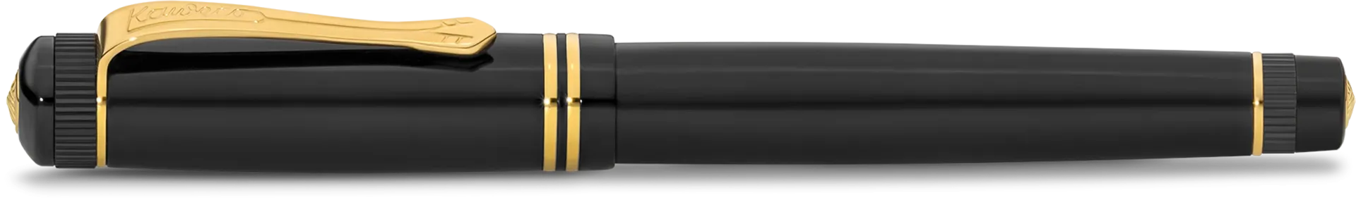 Kaweco Dia 2 Rollerball Pen Black with Gold Trim
