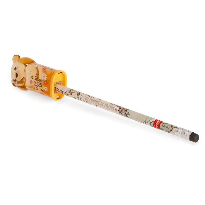 Legami Bear Sweet Bear Pencil Sharpener with Container