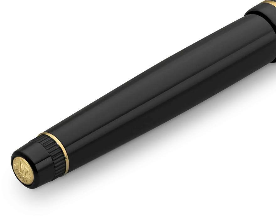 Kaweco Dia 2 Rollerball Pen Black with Gold Trim