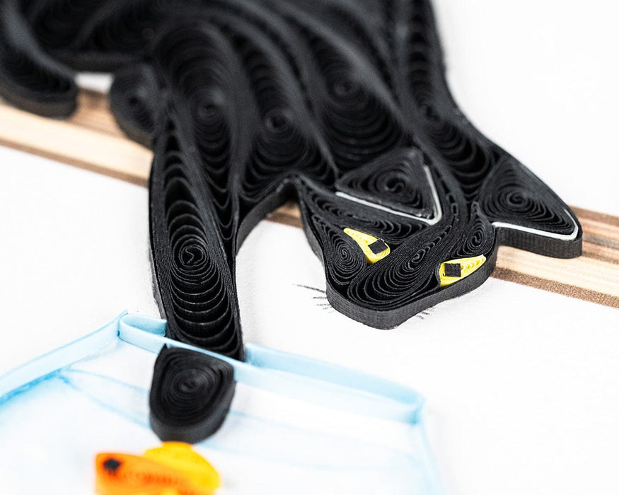 Quilling Card Mischievous Cat