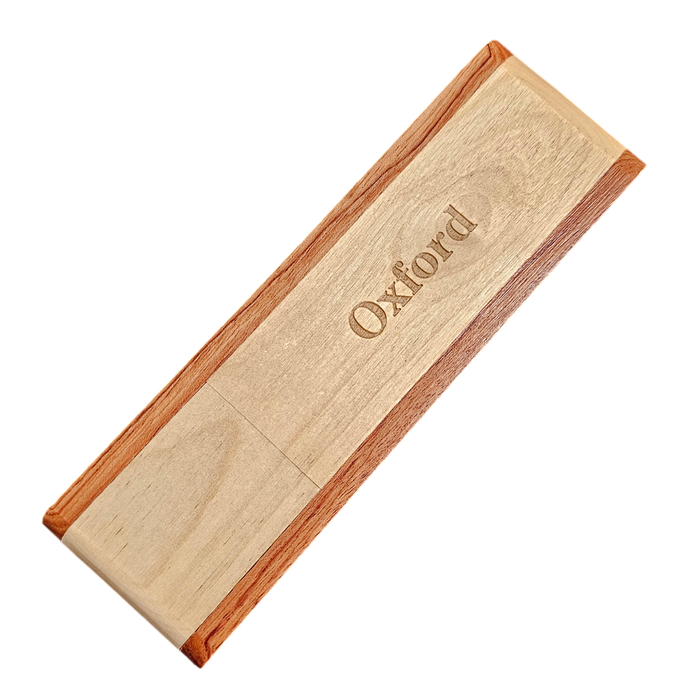 Oxford Wooden Pen Box with engraved Oxford Wooden Ballpoint Pen