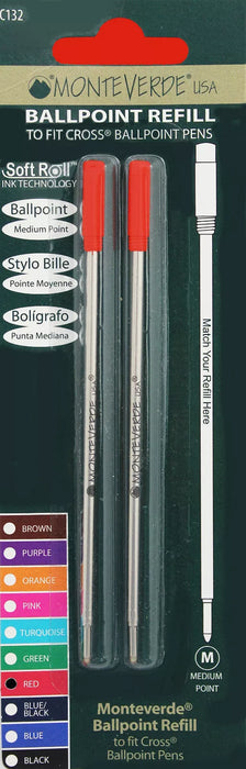 Monteverde Ballpoint Refills to fit Cross