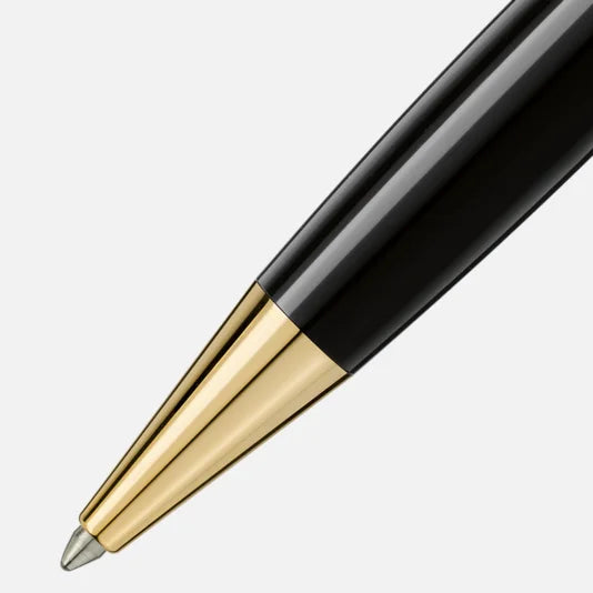 Montblanc Meisterstück Classique Black Yellow Gold-Coated Trim Ballpoint Pen