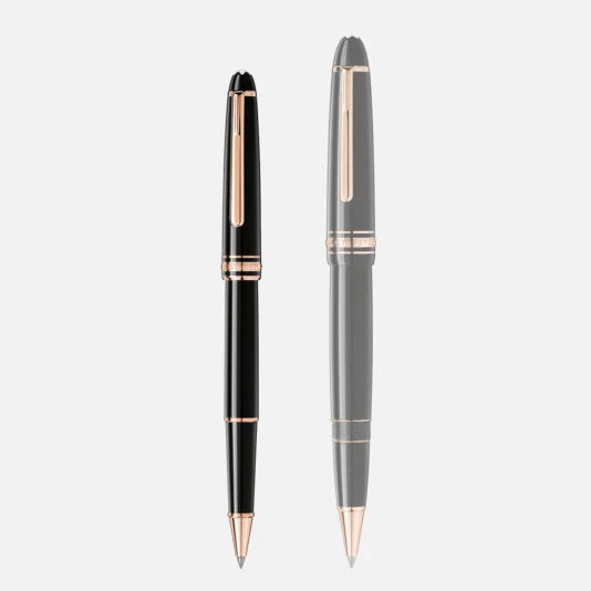 Montblanc Meisterstück Classique Black Rose Gold-Coated Rollerball Pen