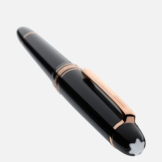 Montblanc Meisterstück Classique Black Rose Gold-Coated Fountain Pen