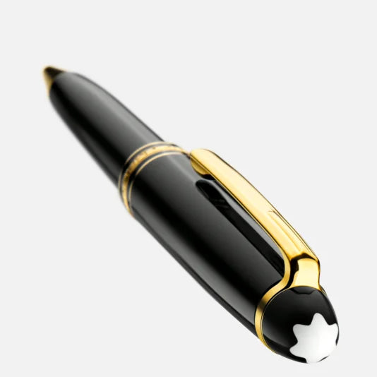 Montblanc Meisterstück Classique Black Yellow Gold-Coated Trim Ballpoint Pen