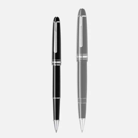 Montblanc Meisterstück Classique Black Platinum-Coated Rollerball Pen