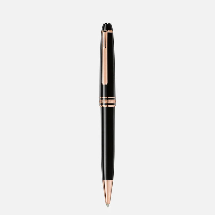 Montblanc Meisterstück Classique Black Rose Gold-Coated Ballpoint Pen