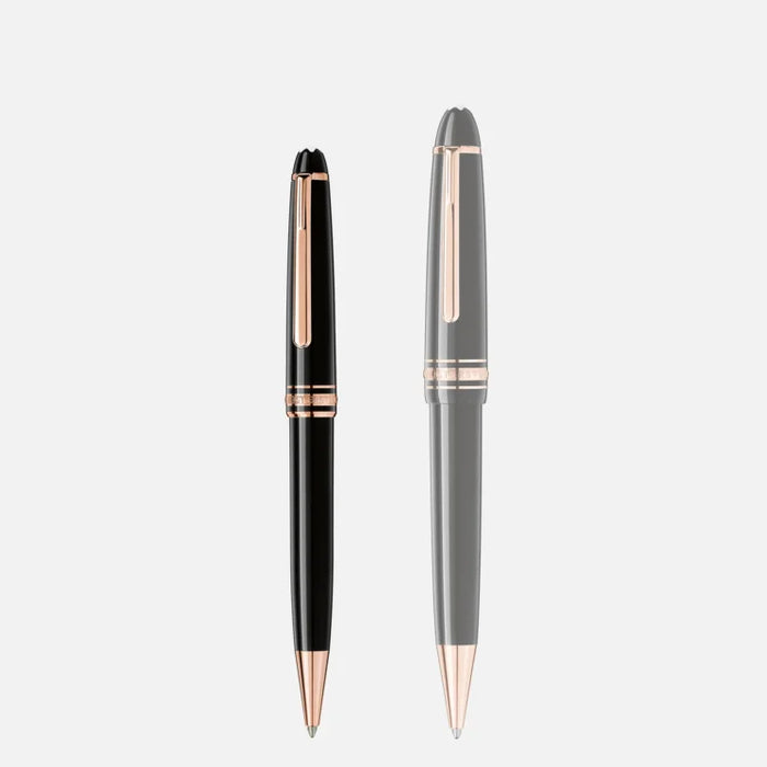 Montblanc Meisterstück Classique Black Rose Gold-Coated Ballpoint Pen