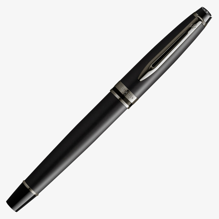 Waterman Expert Rollerball Pen Metallic Black with Ruthenium Trim