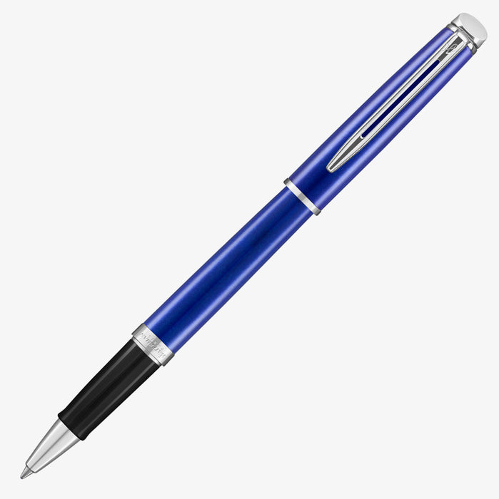 Waterman Hemisphere Rollerball Pen Bright Blue with Chrome Trim