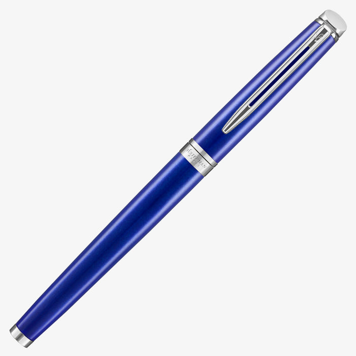 Waterman Hemisphere Rollerball Pen Bright Blue with Chrome Trim