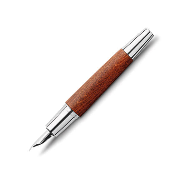 Faber-Castell E-Motion Brown Pear Wood Fountain Pen
