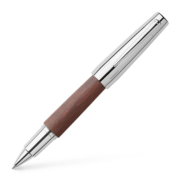 Faber-Castell E-Motion Dark Brown Pear Wood Rollerball Pen