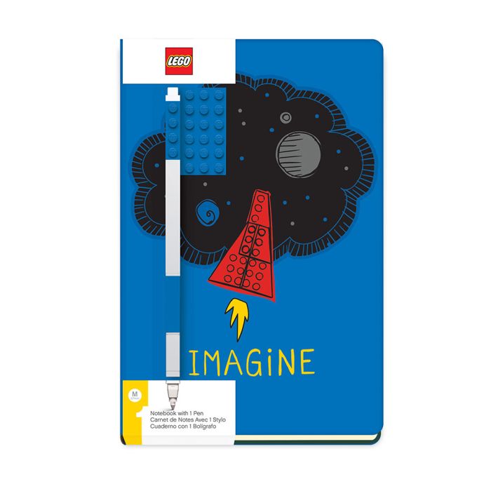 LEGO 2.0 Notebook with Gel Pen (Blue / Imagine)