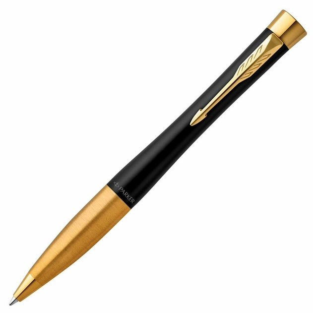 Parker Urban Muted Black Ballpoint Pen with Gold Trim
