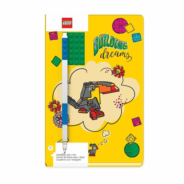 LEGO 2.0 Notebook with Gel Pen (Yellow / Building Dreams)