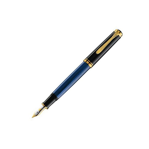 Pelikan Souveran 400 Black and Blue Plunger Fountain Pen M400