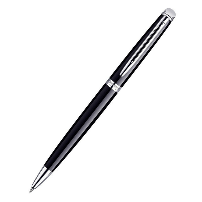 Waterman Hemisphere Black Ballpoint Pen with Chrome Trim