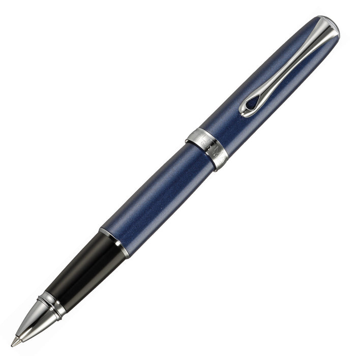 Diplomat Excellence Midnight Blue Rollerball Pen with Chrome Trim