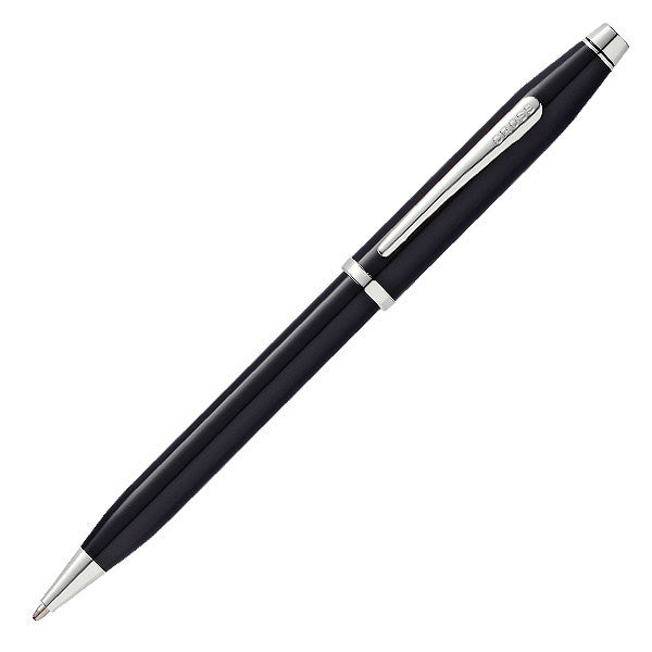 Cross Classic Century II Black Lacquer Ballpoint Pen with Chrome Trim