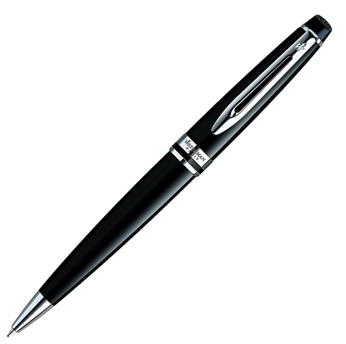 Waterman Expert Gloss Black Ballpoint Pen with Chrome Trim