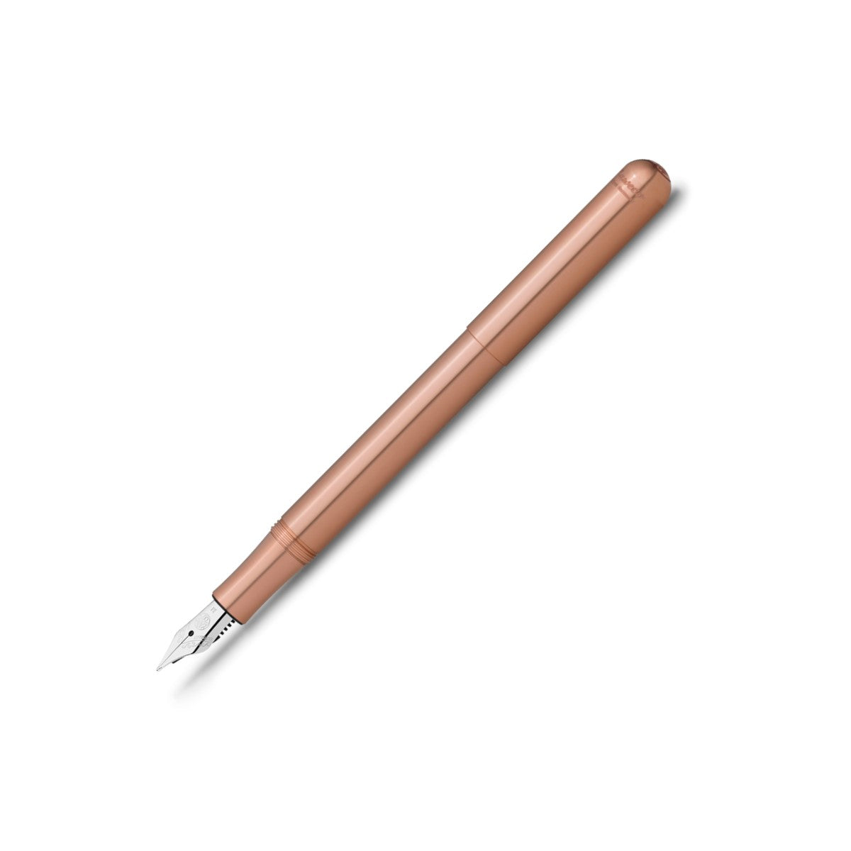 Kaweco LILIPUT Vulpen – Koper, F (fijn), Minimalistisch Design, Met Patina-effect, In Retro Metalen Doosje
