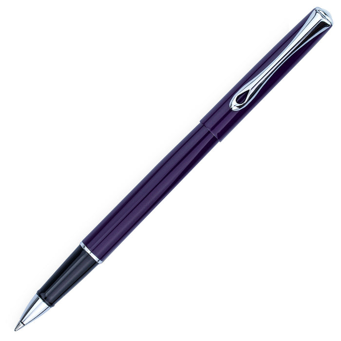 Diplomat Traveller Deep Purple Rollerball Pen with Chrome Trim