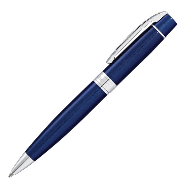 Sheaffer 300 Glossy Blue Ballpoint Pen with Chrome Trim