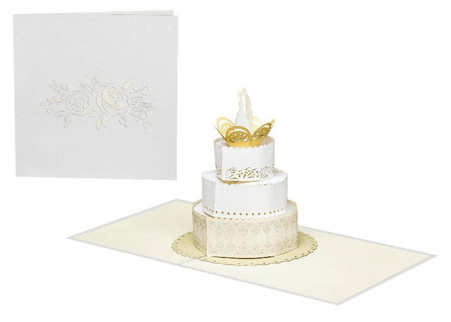 Origamo Kirigami Wedding Cake Pop-Up Card