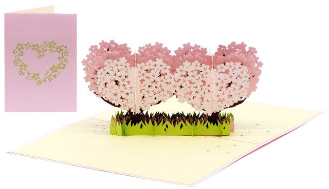 Origamo Kirigami Cherry Trees Pop-Up Card