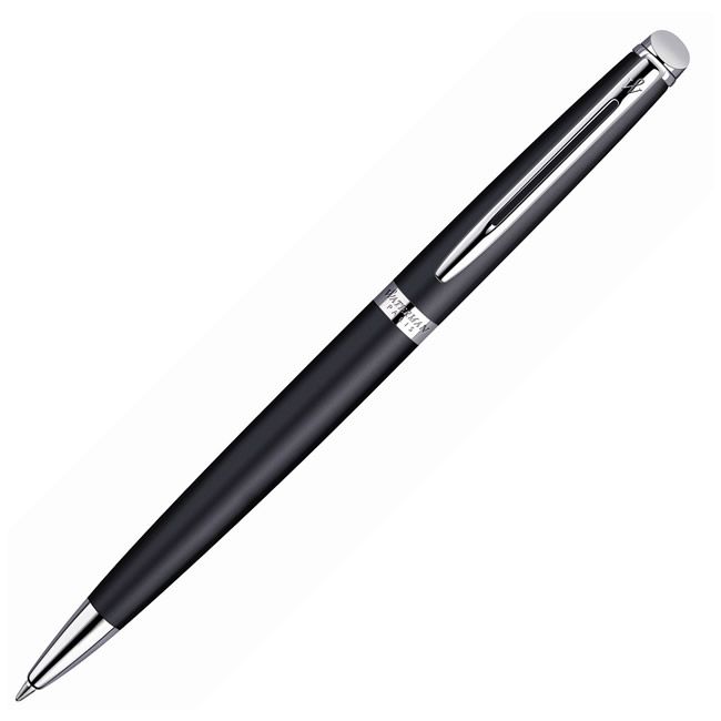 Waterman Hemisphere Matte Black Ballpoint Pen with Chrome Trim
