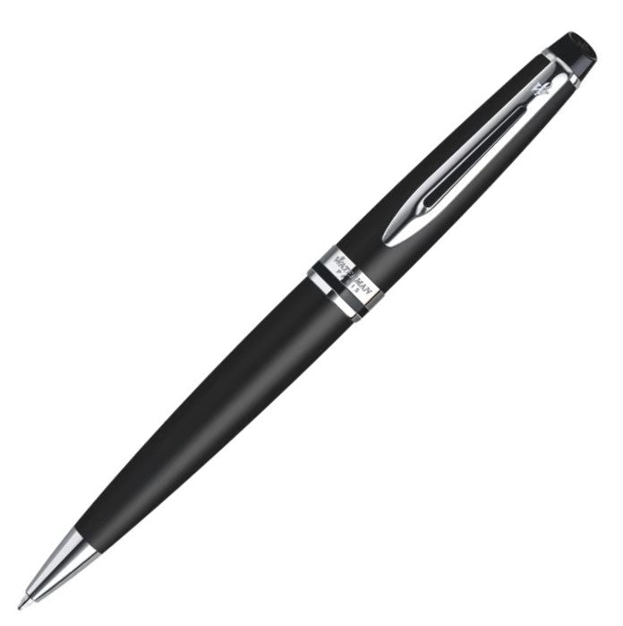 Waterman Expert Matte Black Ballpoint Pen with Chrome Trim