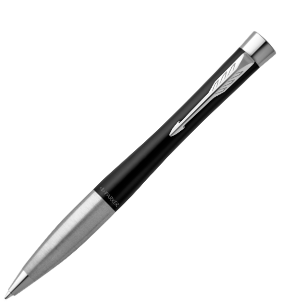 Parker Urban Muted Black Ballpoint Pen with Chrome Trim