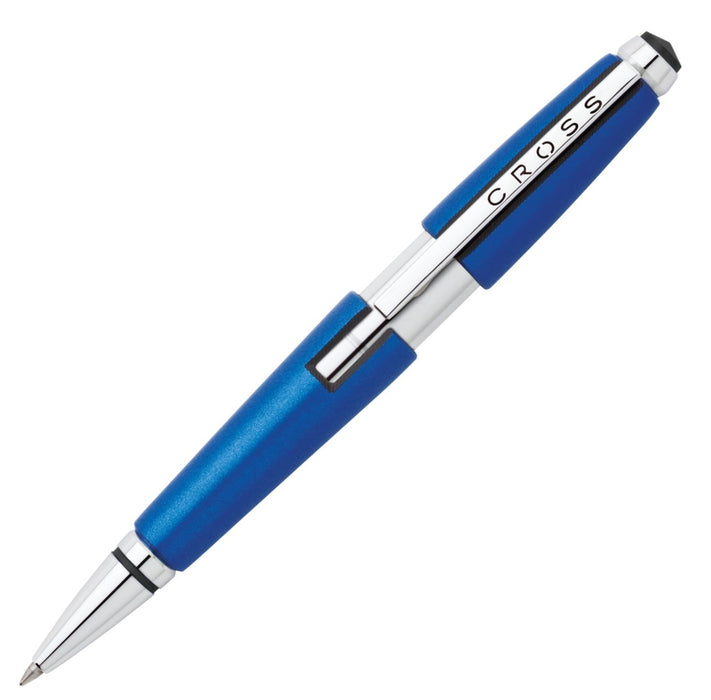 Cross Edge Nitro Blue Capless Rollerball Pen with Chrome Trim