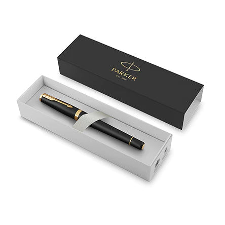 Parker Urban Muted Black Fountain Pen with Gold Trim