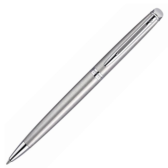 Waterman Hemisphere Stainless Steel Ballpoint Pen with Chrome Trim