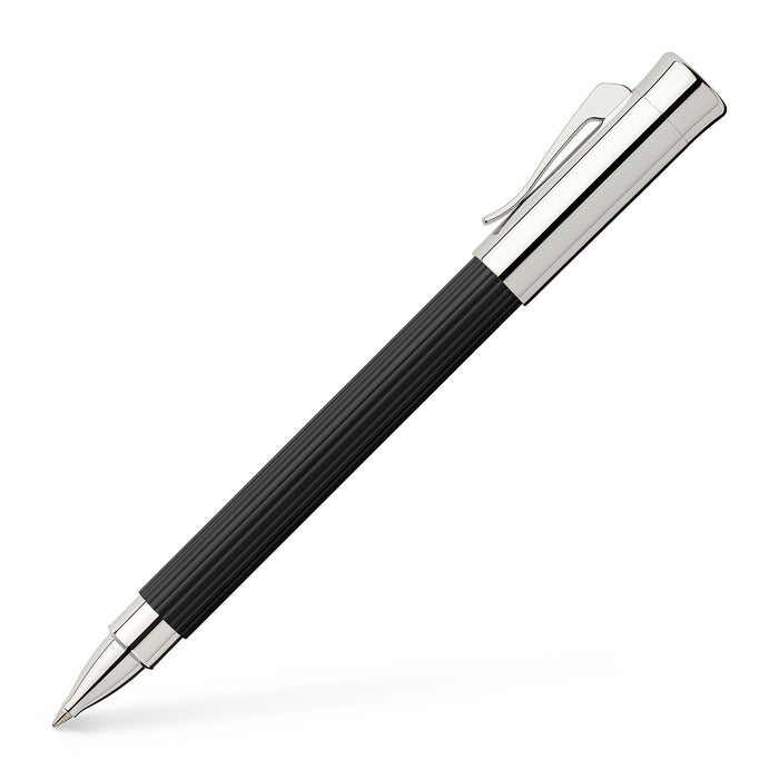 GVFC Tamitio Black Rollerball/Fineliner Pen with Chrome-Plated Trim