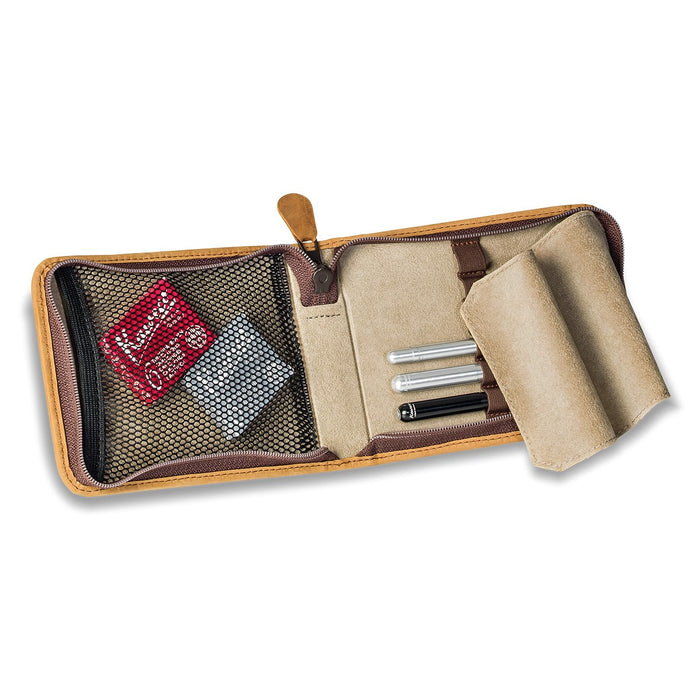 Kaweco Tan Traveller Pen Case for 6 Pens