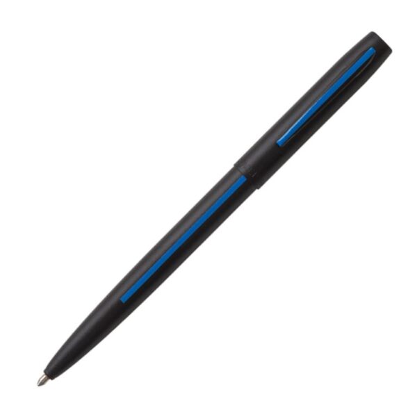 Fisher CapOMatic Law Enforcement Matte Black and Blue Ballpoint Pen