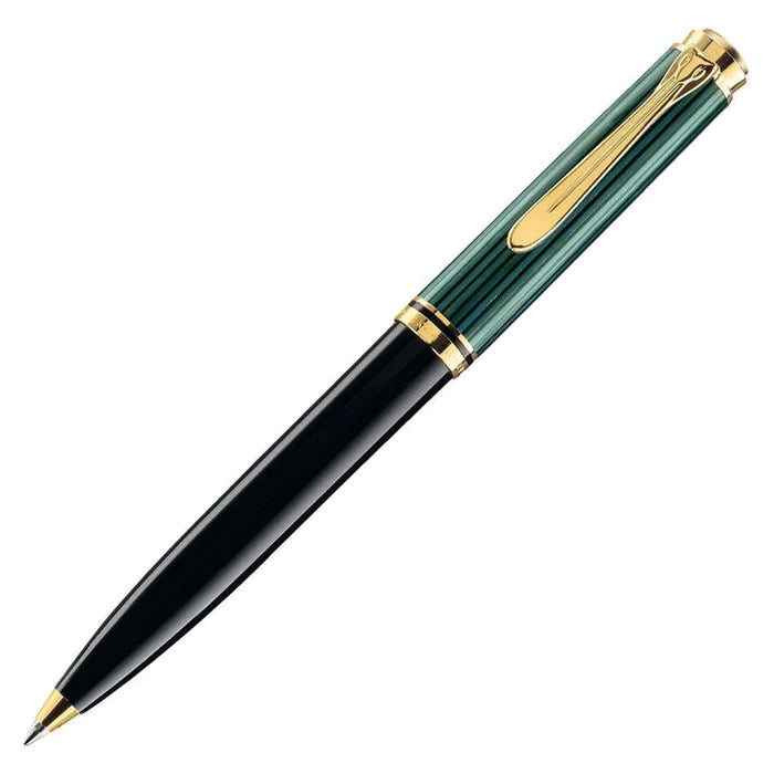 Pelikan Souveran 600 Black and Green Ballpoint Pen K600